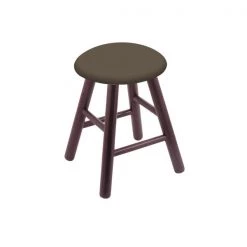Holland Bar Stool Co. Oak Vanity Stool, Dark Cherry Finish, Graph Anchor Seat