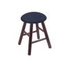 Holland Bar Stool Co. Oak Vanity Stool, Dark Cherry Finish, Graph Tidal Seat