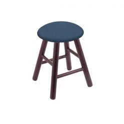 Holland Bar Stool Co. Oak Vanity Stool, Medium Finish, Canter Bordeaux Seat