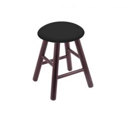 Holland Bar Stool Co. Oak Vanity Stool, Medium Finish, Canter Iron Seat