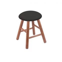 Holland Bar Stool Co. Oak Vanity Stool, Medium Finish, Graph Ruby Seat