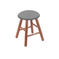 Holland Bar Stool Co. Oak Vanity Stool, Natural Finish, Canter Thatch Seat