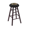 Holland Bar Stool Co. Maple Counter Stool, Dark Cherry Finish, Boston Bruins Seat