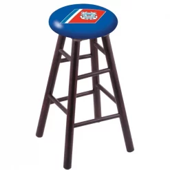 Holland Bar Stool Co. Maple Counter Stool, Dark Cherry Finish, U.S. Coast Guard Seat