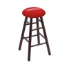 Holland Bar Stool Co. Maple Counter Stool, Dark Cherry Finish, Detroit Red Wings Seat