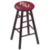 Holland Bar Stool Co. Maple Bar Stool, Dark Cherry Finish, Florida State (Script) Seat