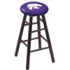 Holland Bar Stool Co. Maple Bar Stool, Dark Cherry Finish, Kansas State Seat