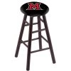 Holland Bar Stool Co. Maple Counter Stool, Dark Cherry Finish, Miami (OH) Seat