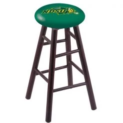 Holland Bar Stool Co. Maple Bar Stool, Dark Cherry Finish, North Dakota State Seat