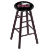 Holland Bar Stool Co. Maple Counter Stool, Dark Cherry Finish, Northern Illinois Seat