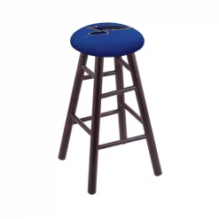 Holland Bar Stool Co. Maple Bar Stool, Dark Cherry Finish, St Louis Blues Seat