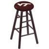 Holland Bar Stool Co. Maple Counter Stool, Dark Cherry Finish, Virginia Tech Seat