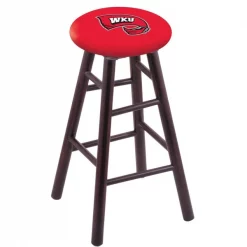 Holland Bar Stool Co. Maple Bar Stool, Dark Cherry Finish, Western Kentucky Seat
