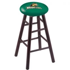 Holland Bar Stool Co. Maple Bar Stool, Dark Cherry Finish, Wright State Seat