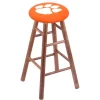 Holland Bar Stool Co. Maple Bar Stool, Medium Finish, Clemson Seat