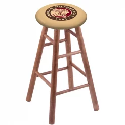 Holland Bar Stool Co. Maple Bar Stool, Medium Finish, Indian Motorcycle Seat