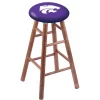 Holland Bar Stool Co. Maple Bar Stool, Medium Finish, Kansas State Seat