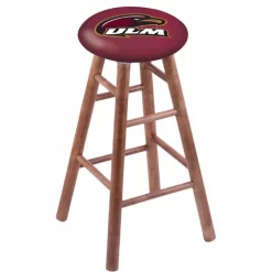 Holland Bar Stool Co. Maple Counter Stool, Medium Finish, Louisiana-Monroe Seat