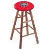 Holland Bar Stool Co. Maple Bar Stool, Medium Finish, New Mexico Seat