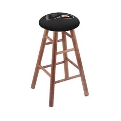 Holland Bar Stool Co. Maple Bar Stool, Medium Finish, Philadelphia Flyers Seat