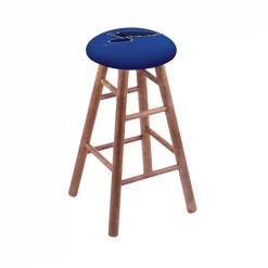 Holland Bar Stool Co. Maple Bar Stool, Medium Finish, St Louis Blues Seat