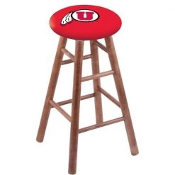 Holland Bar Stool Co. Maple Bar Stool, Medium Finish, Utah Seat