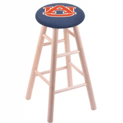 Holland Bar Stool Co. Maple Bar Stool, Natural Finish, Auburn Seat