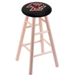 Holland Bar Stool Co. Maple Counter Stool, Natural Finish, Boston College Seat