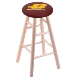 Holland Bar Stool Co. Maple Bar Stool, Natural Finish, Central Michigan Seat