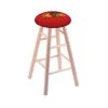 Holland Bar Stool Co. Maple Bar Stool, Natural Finish, Chicago Blackhawks Seat