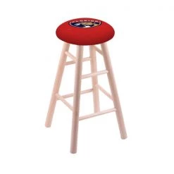 Holland Bar Stool Co. Maple Bar Stool, Natural Finish, Florida Panthers Seat