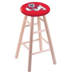 Holland Bar Stool Co. Maple Counter Stool, Natural Finish, Fresno State Seat