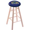 Holland Bar Stool Co. Maple Counter Stool, Natural Finish, Kent State Seat