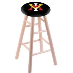 Holland Bar Stool Co. Maple Counter Stool, Natural Finish, Virginia Military Institute Seat