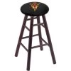 Holland Bar Stool Co. Oak Counter Stool, Dark Cherry Finish, Arizona State Pitchfork Seat