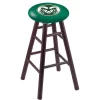 Holland Bar Stool Co. Oak Counter Stool, Dark Cherry Finish, Colorado State Seat