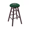 Holland Bar Stool Co. Oak Bar Stool, Dark Cherry Finish, Dallas Stars Seat