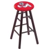 Holland Bar Stool Co. Oak Counter Stool, Dark Cherry Finish, Fresno State Seat