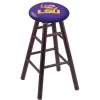 Holland Bar Stool Co. Oak Counter Stool, Dark Cherry Finish, Louisiana State Seat