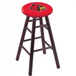 Kitchen & Dining Furniture Sales Store 31 Holland Bar Stool Co. Oak Bar Stool, Dark Cherry Finish, Louisville Seat