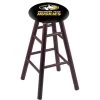 Holland Bar Stool Co. Oak Bar Stool, Dark Cherry Finish, Michigan Tech Seat