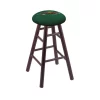 Holland Bar Stool Co. Oak Counter Stool, Dark Cherry Finish, Minnesota Wild Seat