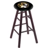 Holland Bar Stool Co. Oak Bar Stool, Dark Cherry Finish, Missouri Seat