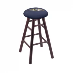Holland Bar Stool Co. Oak Counter Stool, Dark Cherry Finish, Nashville Predators Seat