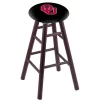 Holland Bar Stool Co. Oak Counter Stool, Dark Cherry Finish, Oklahoma Seat
