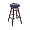 Holland Bar Stool Co. Oak Counter Stool, Dark Cherry Finish, Tampa Bay Lightning Seat