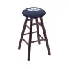Holland Bar Stool Co. Oak Bar Stool, Dark Cherry Finish, Toronto Maple Leafs Seat