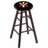 Holland Bar Stool Co. Oak Bar Stool, Dark Cherry Finish, Virginia Military Institute Seat