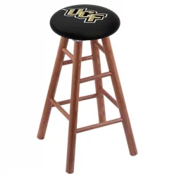 Holland Bar Stool Co. Oak Counter Stool, Medium Finish, Central Florida Seat