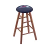 Holland Bar Stool Co. Oak Counter Stool, Medium Finish, Colorado Avalanche Seat